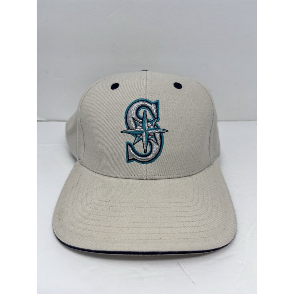 Seattle Mariners Adjustable Beige Baseball Cap Hat